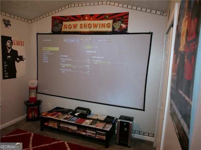 view of home theater