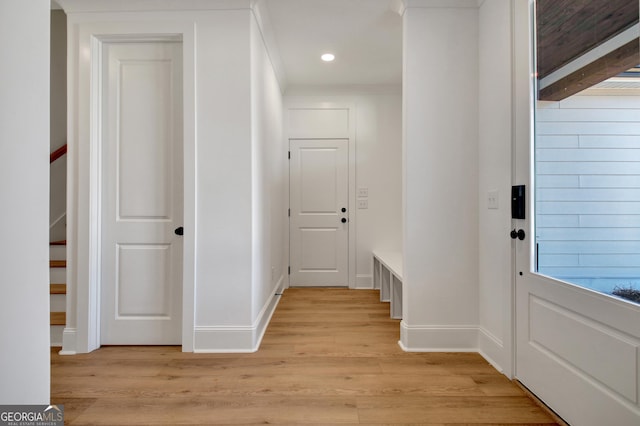 interior space featuring light hardwood / wood-style floors