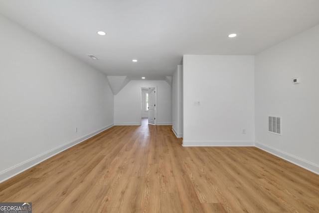 interior space featuring light wood-type flooring