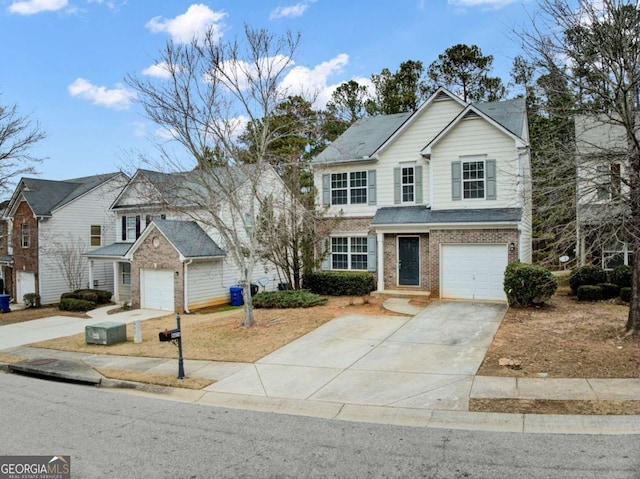 view of front property featuring a garage