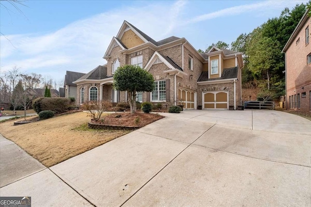 view of front of house featuring a garage