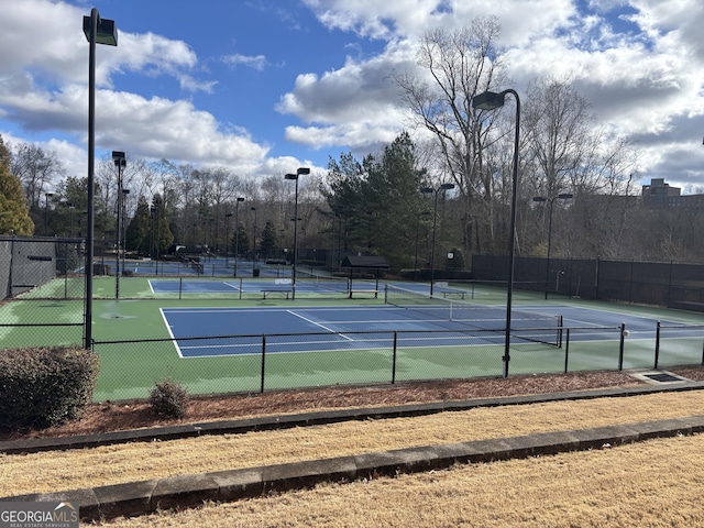 view of sport court