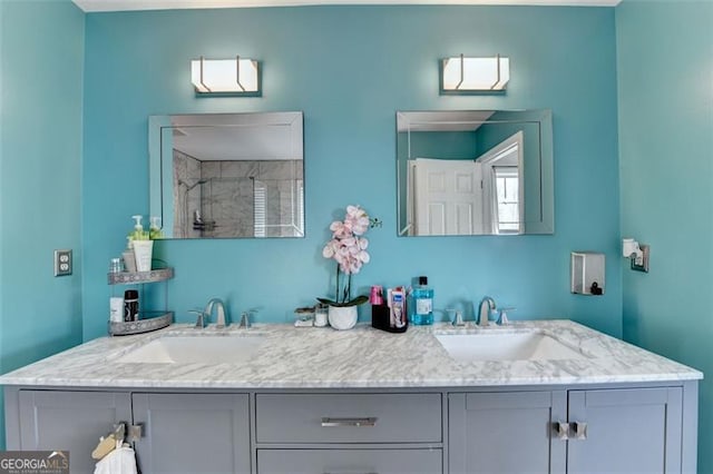 bathroom with vanity