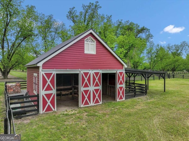 view of stable