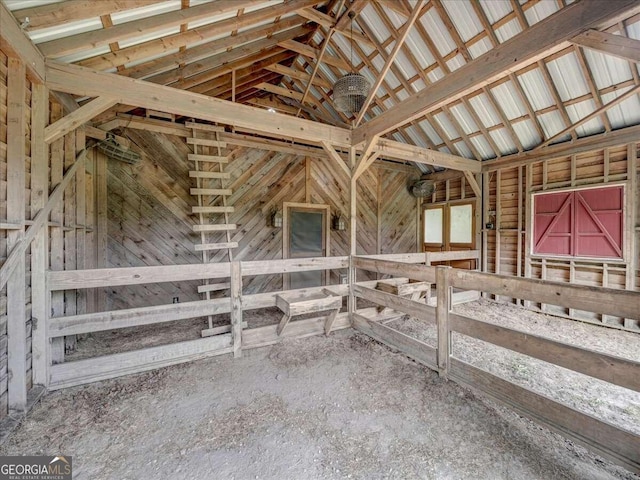 view of stable