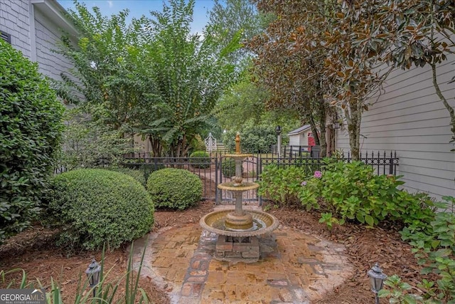 view of patio with fence