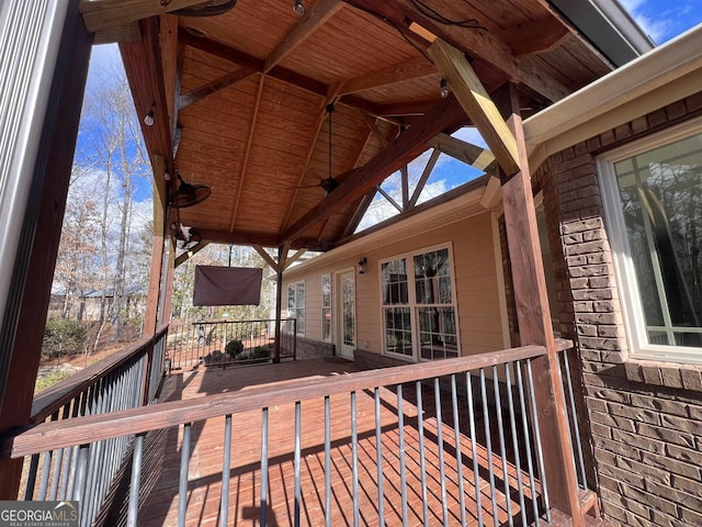 view of wooden terrace