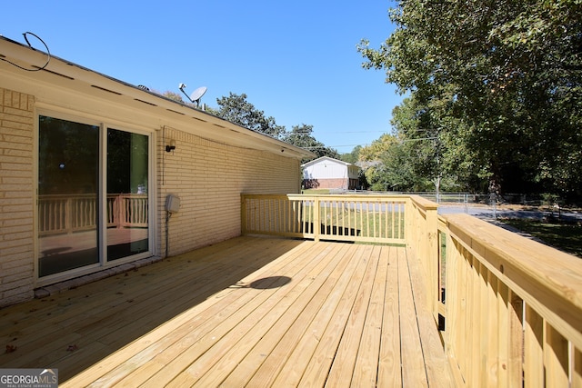 view of deck