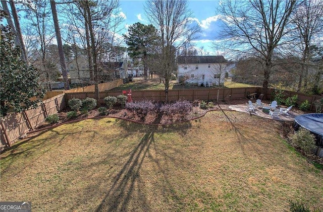 view of yard featuring a patio area