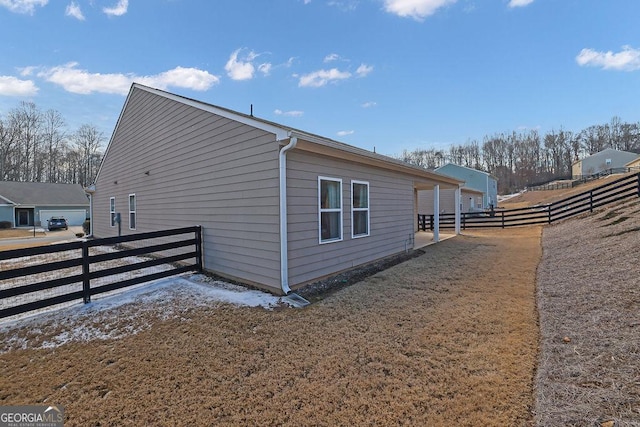 view of side of property