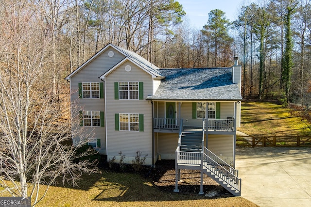 view of front of house featuring a porch