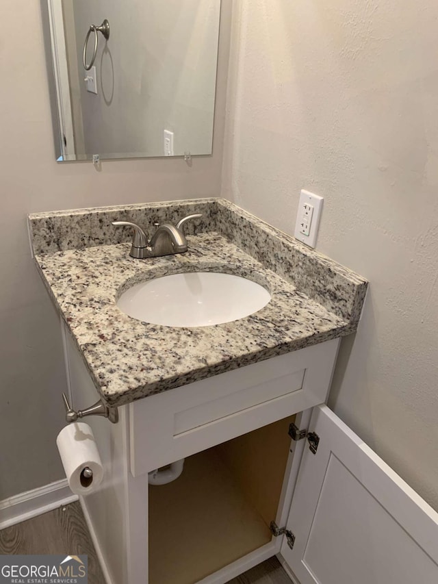 bathroom with vanity