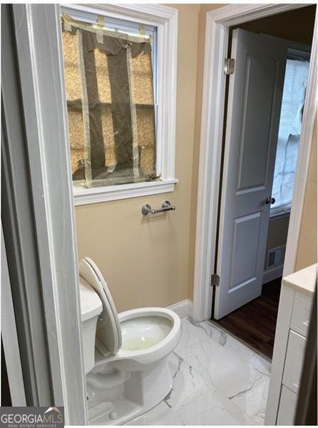 bathroom with toilet