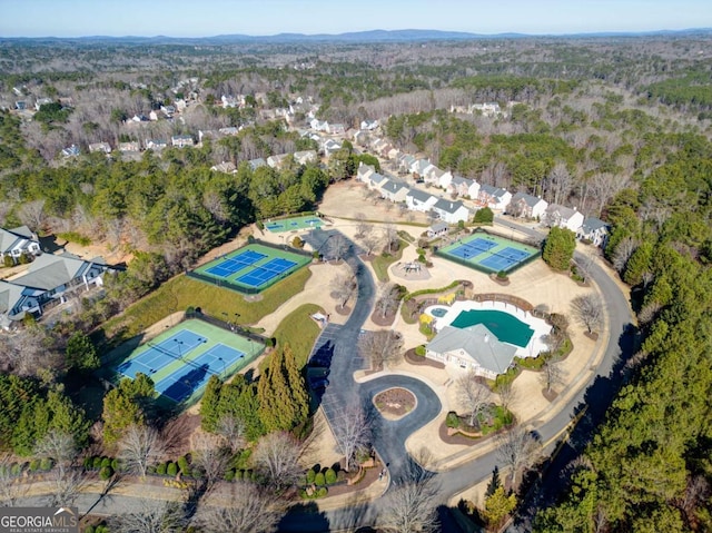 birds eye view of property