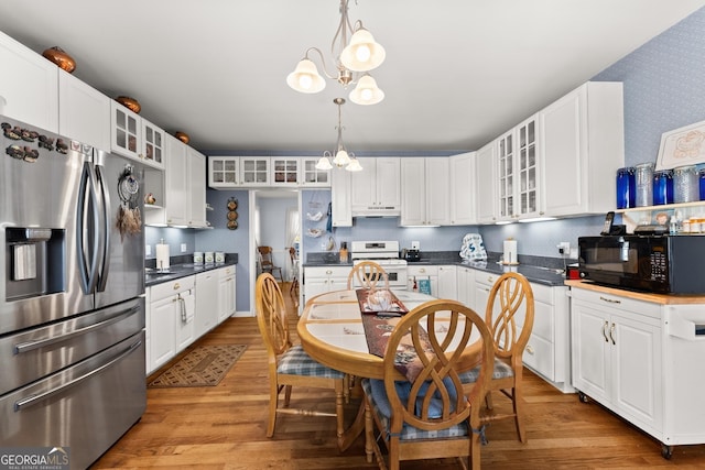 2314 Panorama Dr, Sautee Nacoochee, GA 30571 - dining space with dark hardwood / wood-style flooring