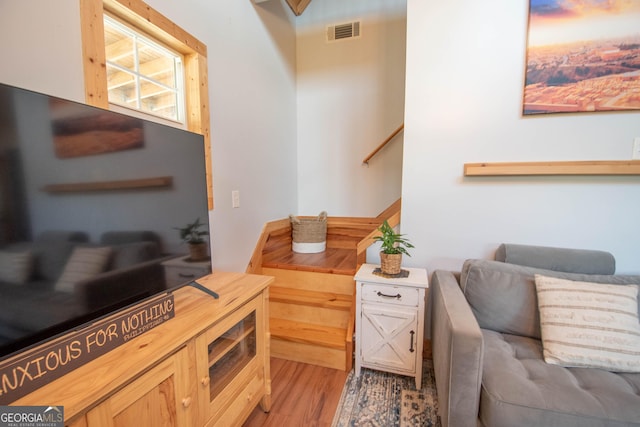 interior space featuring light wood-type flooring