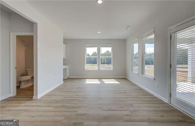 interior space featuring light hardwood / wood-style flooring