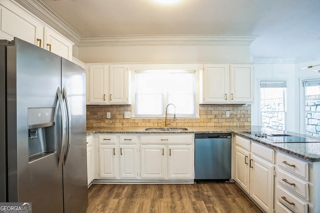 kitchen featuring white cabinetry and stainless steel appliances