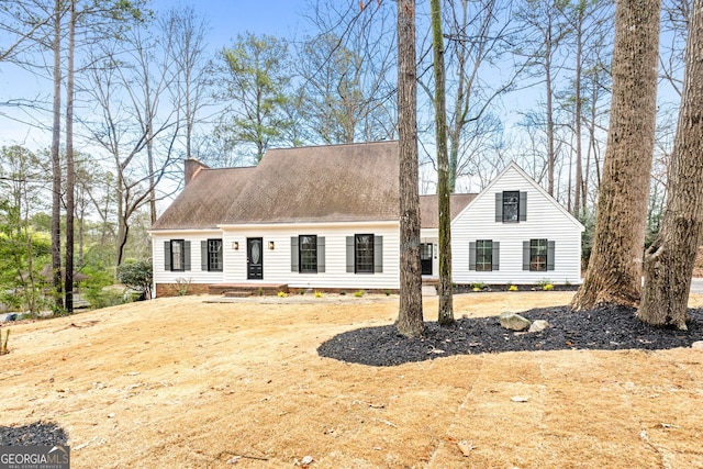 view of cape cod home