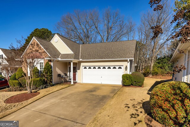 view of front of home featuring a garage