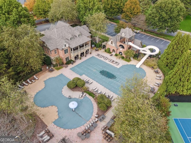 birds eye view of property