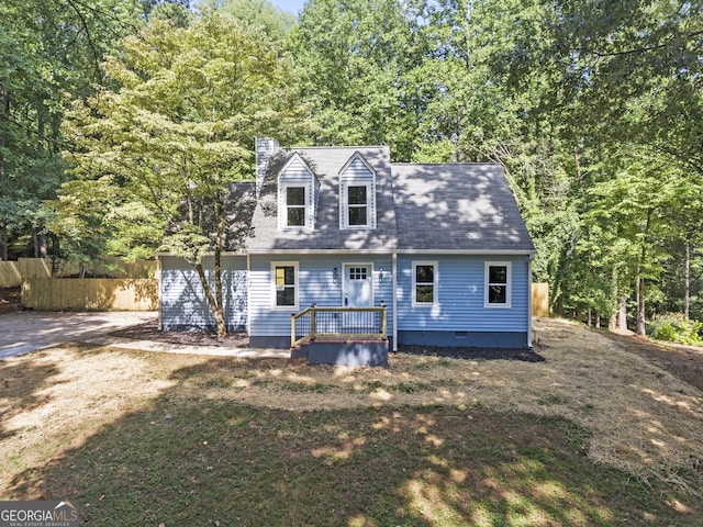 view of cape cod-style house