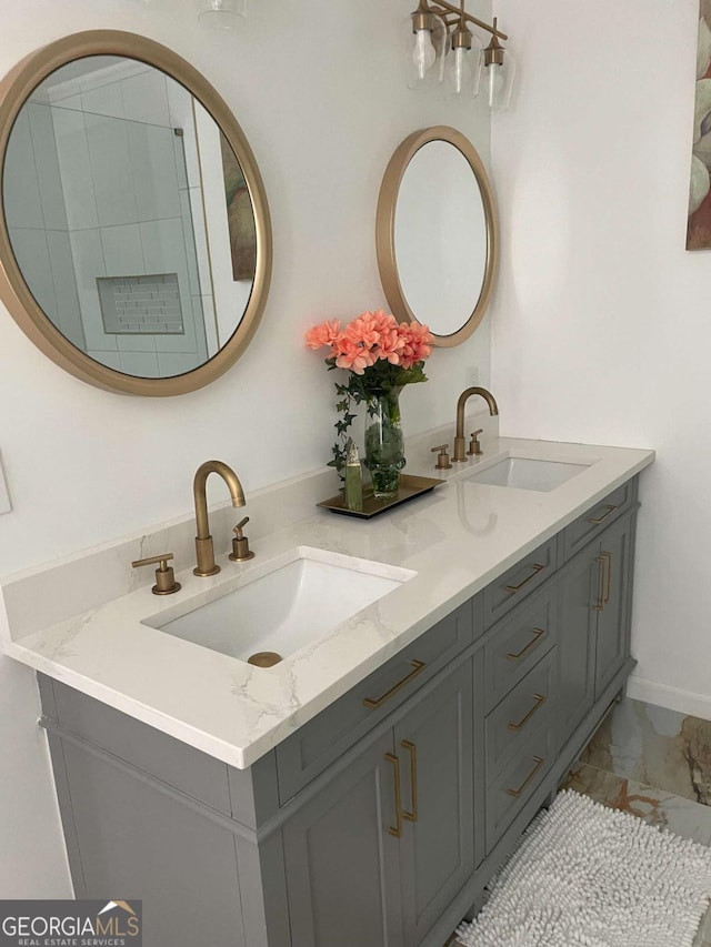 bathroom featuring vanity