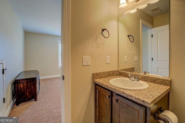 bathroom with vanity