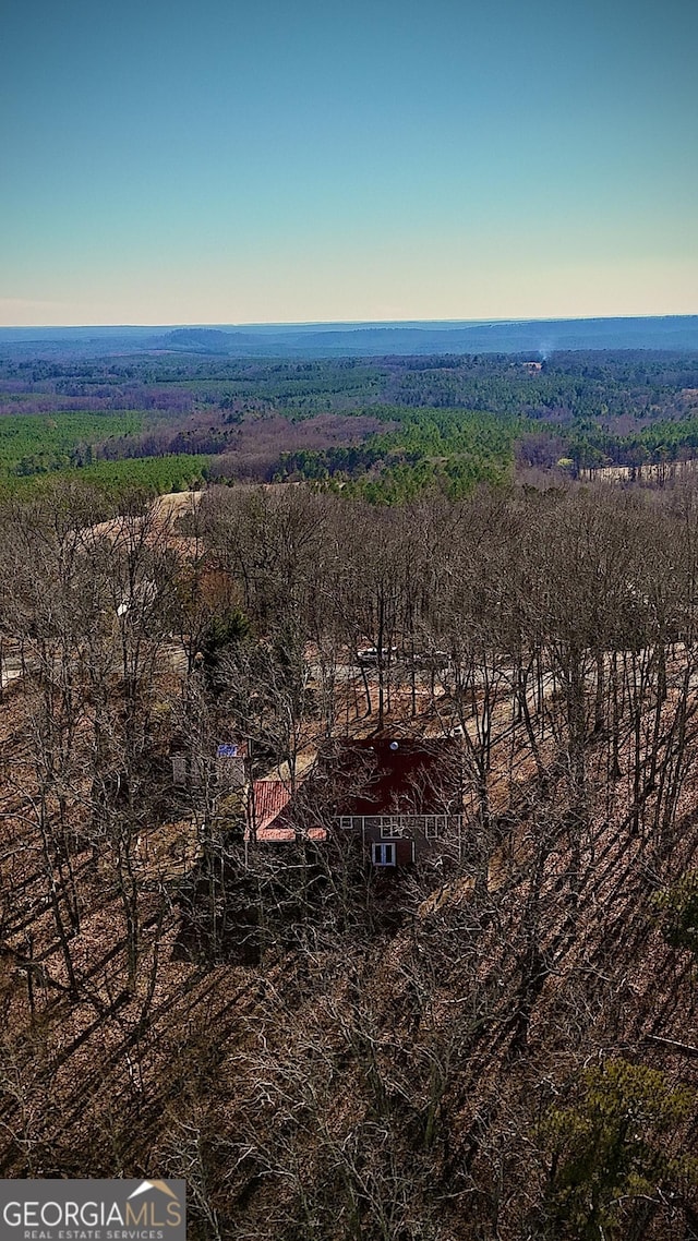 drone / aerial view with a rural view