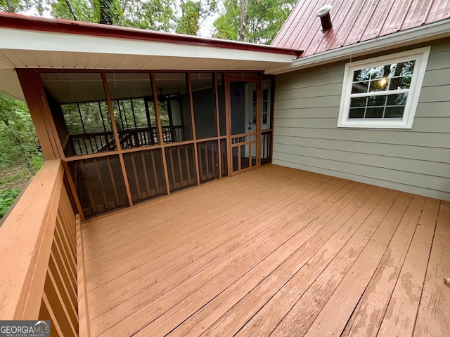 view of wooden terrace