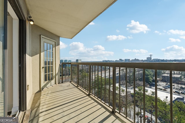 view of balcony