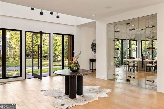 interior space featuring light hardwood / wood-style flooring