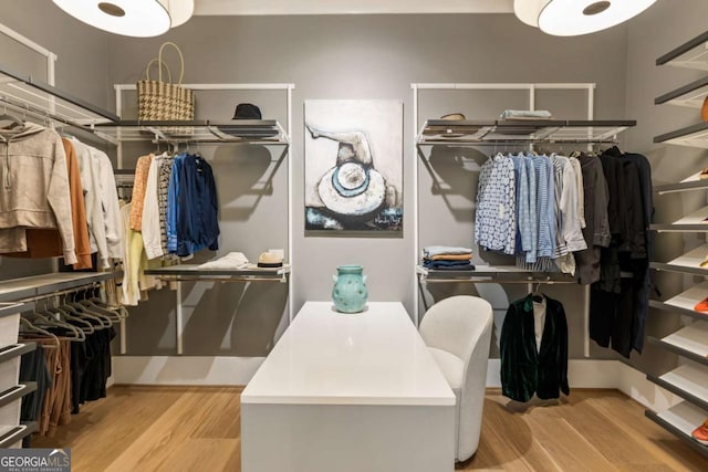 211 N Esplanade, Alpharetta, GA 30009 - spacious closet with wood finished floors