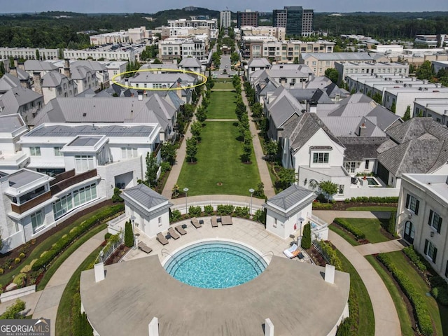211 N Esplanade, Alpharetta, GA 30009 - bird's eye view of a pool