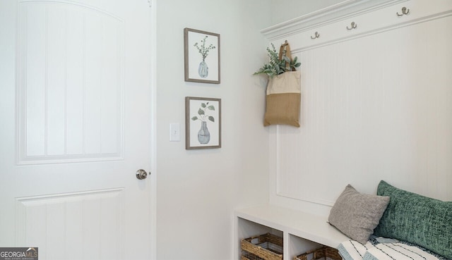 view of mudroom