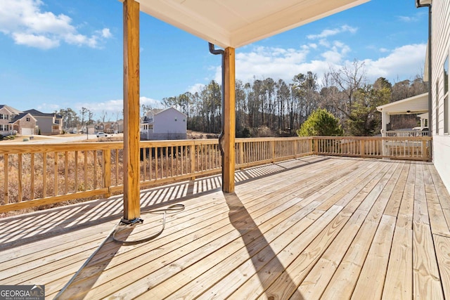 view of wooden terrace