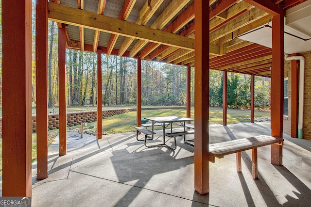 unfurnished sunroom with plenty of natural light