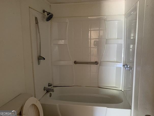 bathroom with  shower combination and toilet