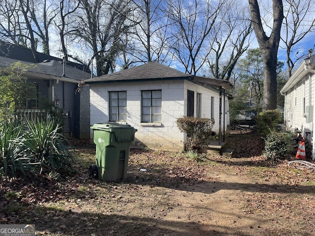 view of side of property