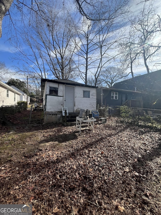 view of rear view of house