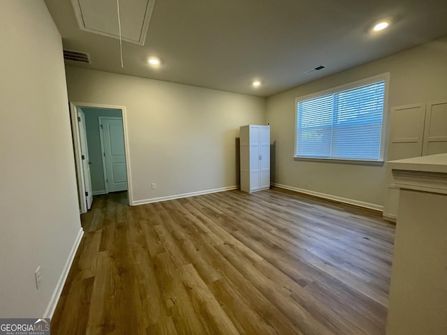 interior space featuring light hardwood / wood-style flooring