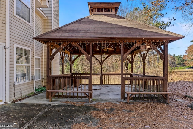 view of property's community featuring a gazebo