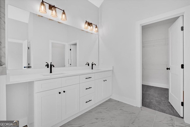 bathroom with vanity