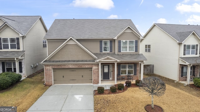 view of front of house with a front lawn