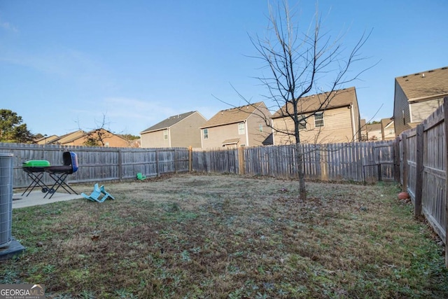 view of yard featuring a patio