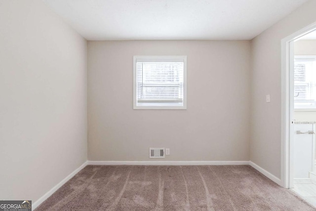 view of carpeted empty room