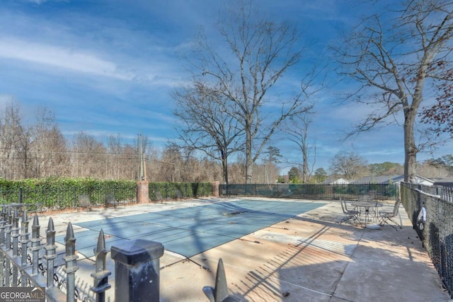 view of pool with a patio