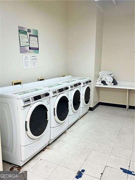 laundry area featuring washer and dryer