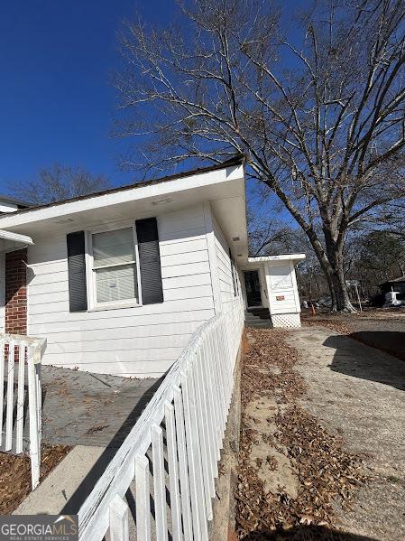 view of side of property