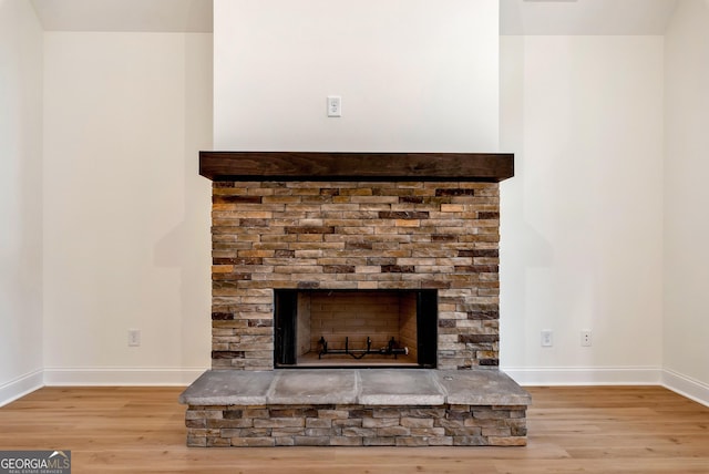 interior details featuring wood-type flooring